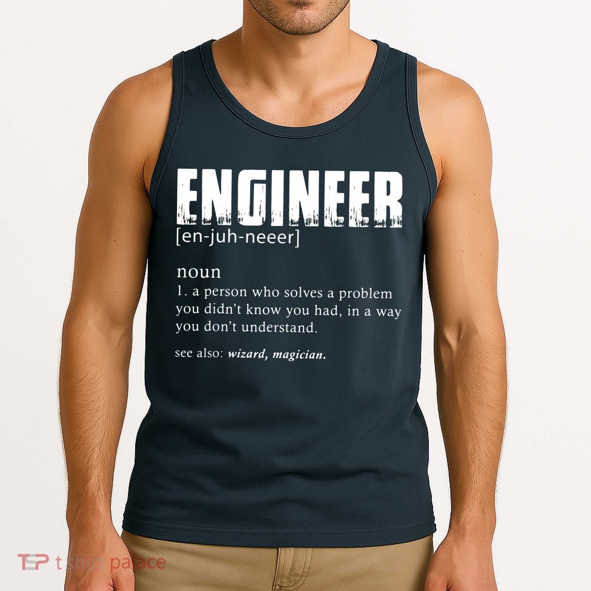 Engineer Definition Funny Engineering Gift Funny Engineer Tank Top