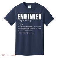 Engineer Definition Funny Engineering Gift Funny Engineer Kids T-Shirt thumb 0