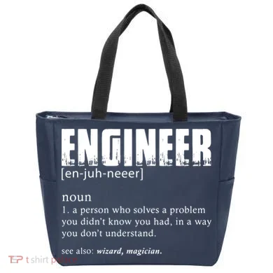 Engineer Definition Funny Engineering Gift Funny Engineer Tote Bag