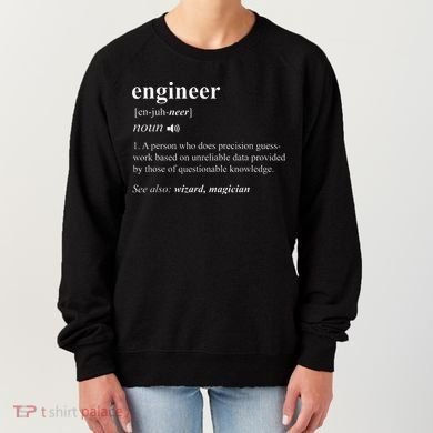 Engineer Definition Funny Engineering Mechanical Civil Women's Sweatshirt