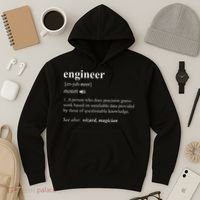 Engineer Definition Funny Engineering Mechanical Civil Hoodie thumb 3