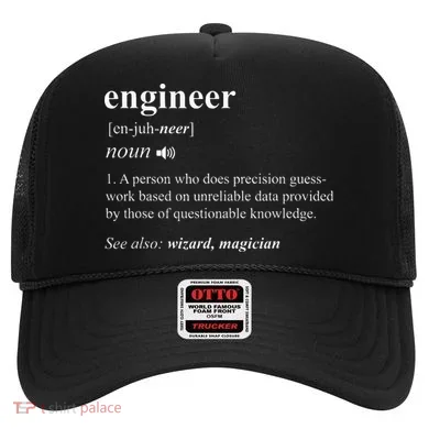 Engineer Definition Funny Engineering Mechanical Civil Hat