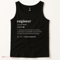 Engineer Definition Funny Engineering Mechanical Civil Tank Top thumb 2