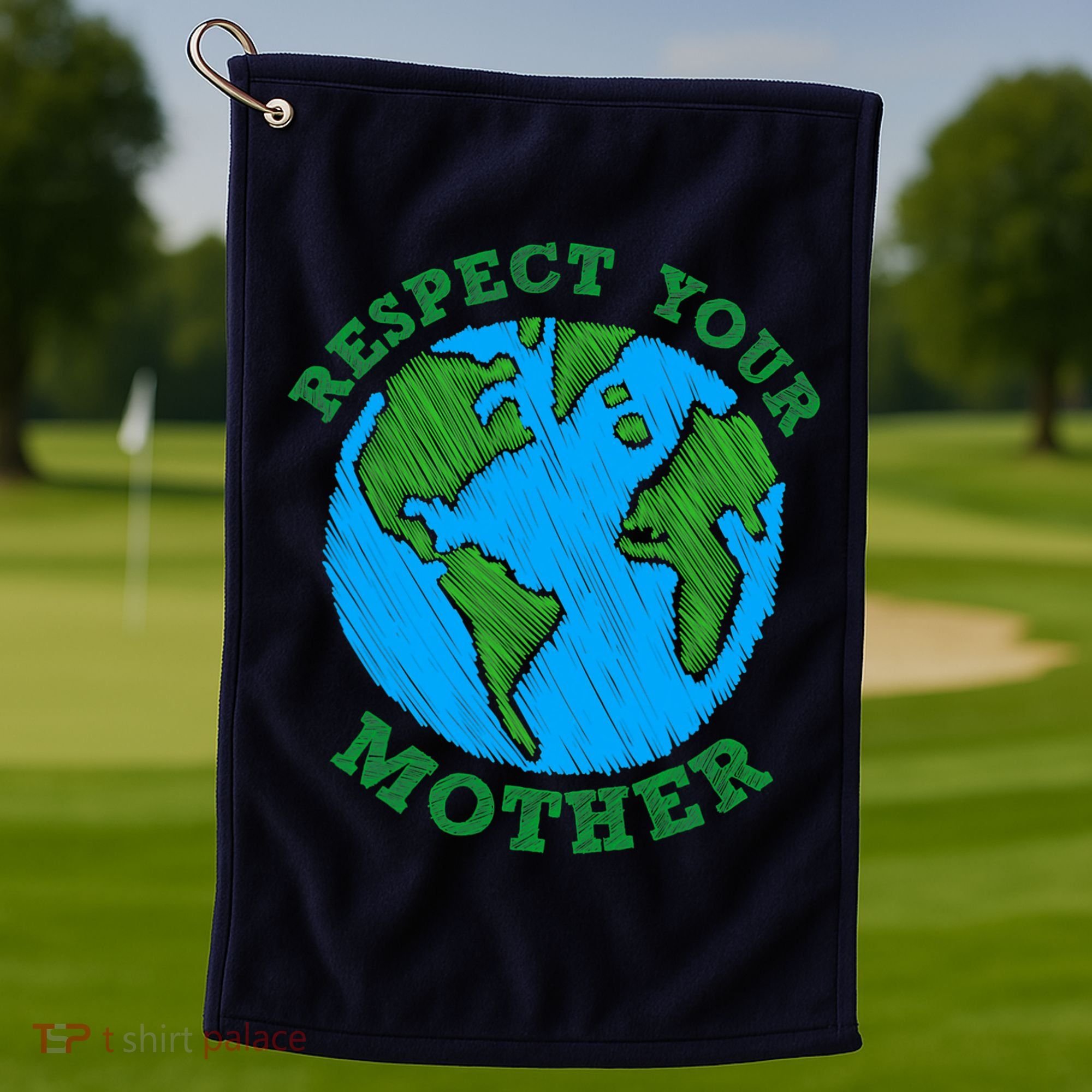 Earth Day Gifts Respect Your Mother Nature Lover Tee Golf Towel