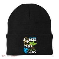 Earth Day Help More Bee Plant More Trees Clean The Seas Beanie thumb 0