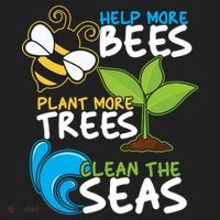 Earth Day Help More Bee Plant More Trees Clean The Seas Hat thumb 2