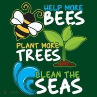Earth Day Help More Bee Plant More Trees Clean The Seas Mousepad thumb 1