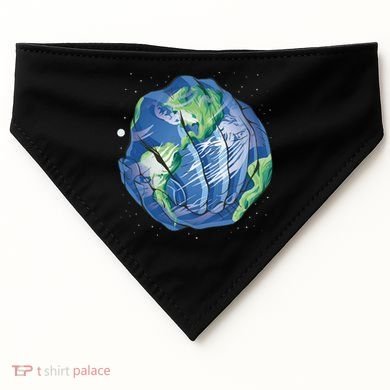 Earth Day Hands USA-Made Doggie Bandana