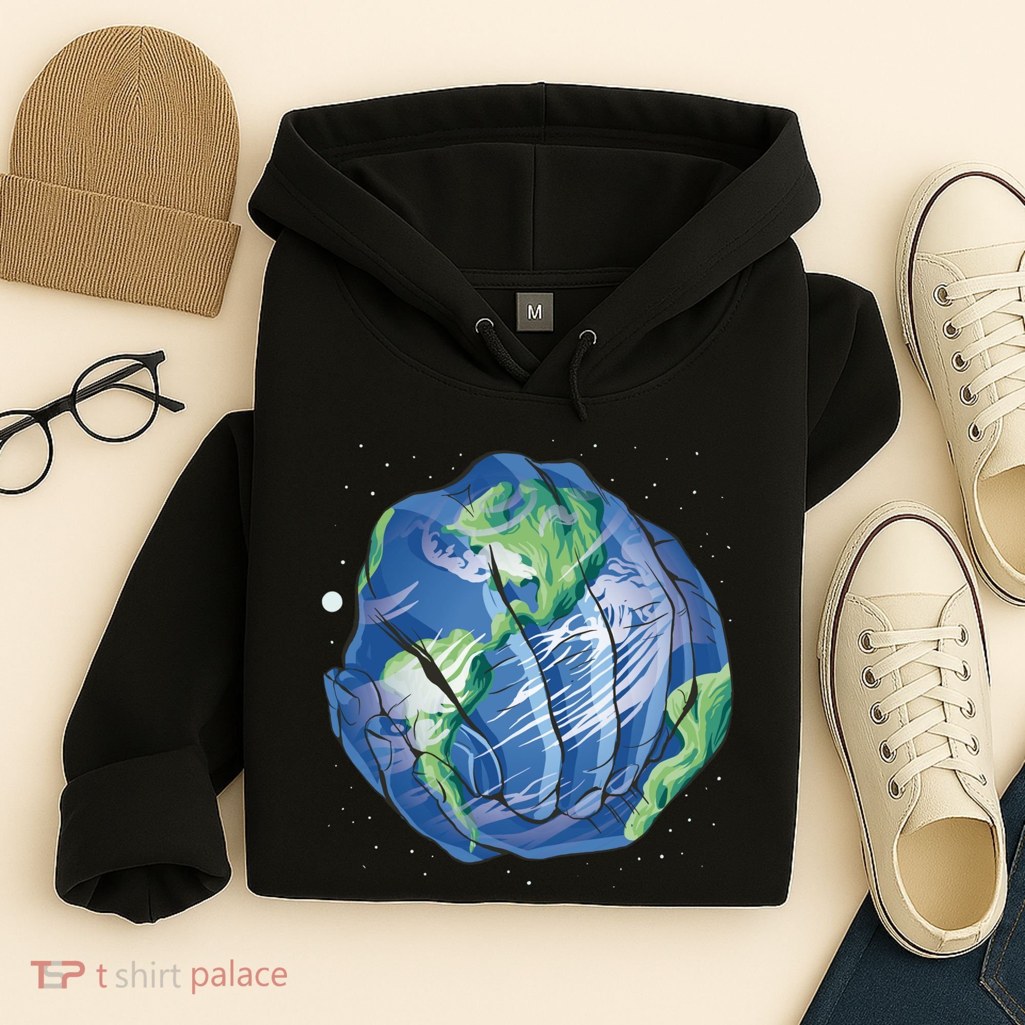 Earth Day Hands Hoodie