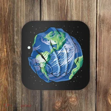 Earth Day Hands Coaster