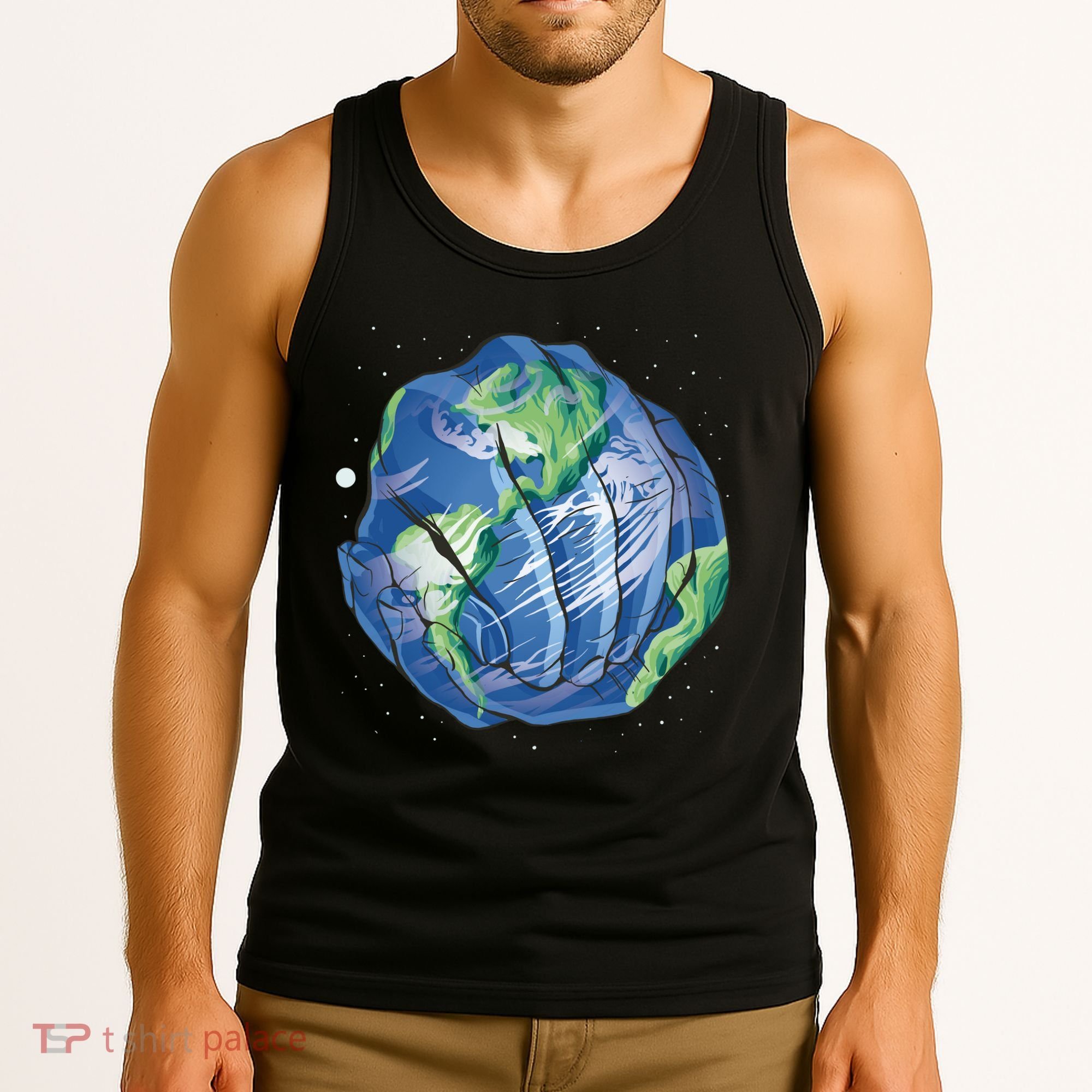 Earth Day Hands Tank Top