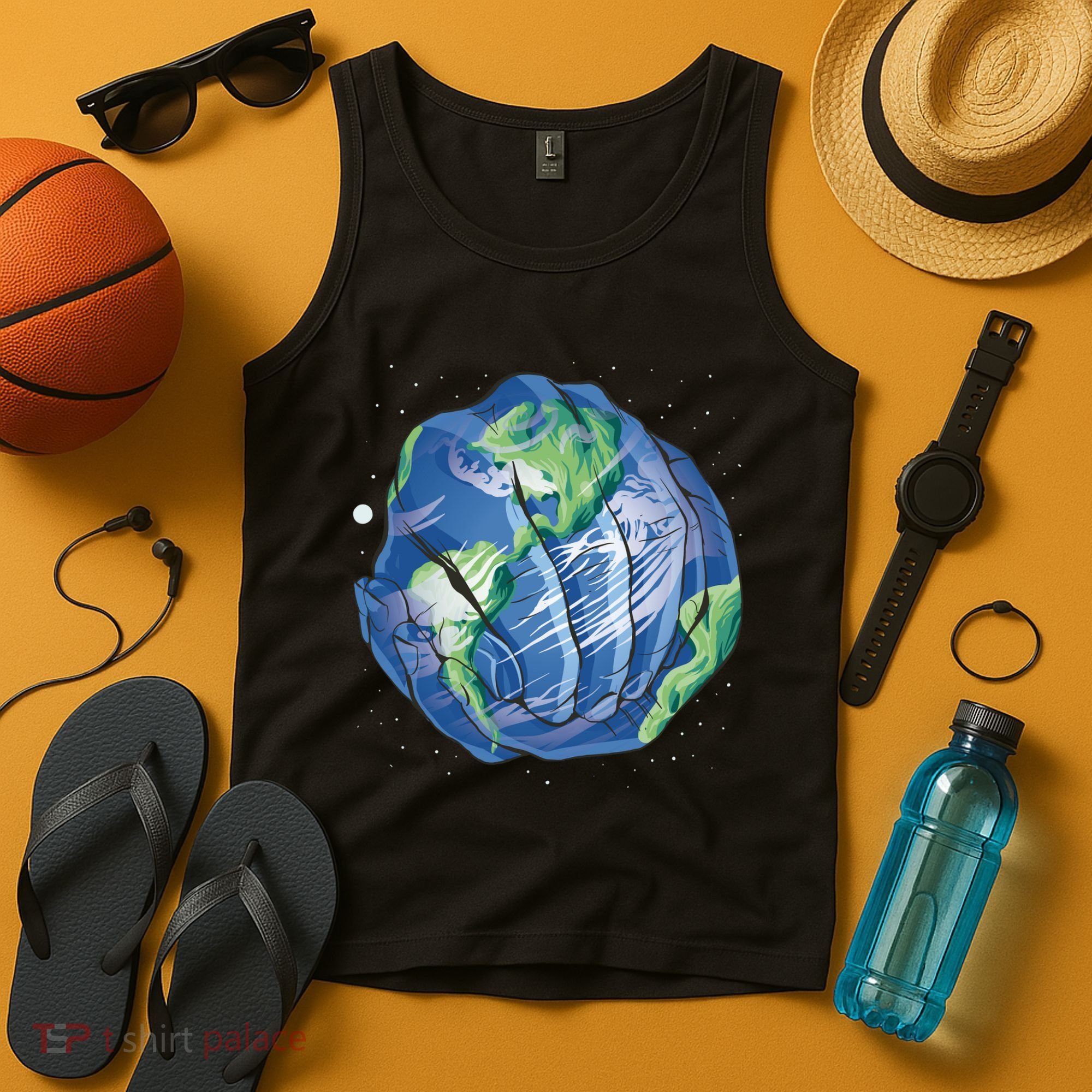 Earth Day Hands Tank Top