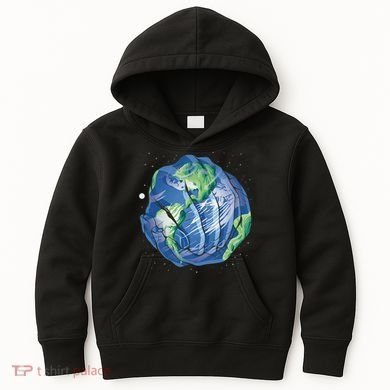 Earth Day Hands Kids Hoodie