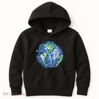 Earth Day Hands Kids Hoodie thumb 0