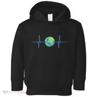 Earth Day Heartbeat Toddler Hoodie thumb 0