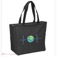 Earth Day Heartbeat Tote Bag thumb 2