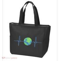 Earth Day Heartbeat Tote Bag thumb 3