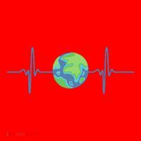 Earth Day Heartbeat Santa Hat thumb 1