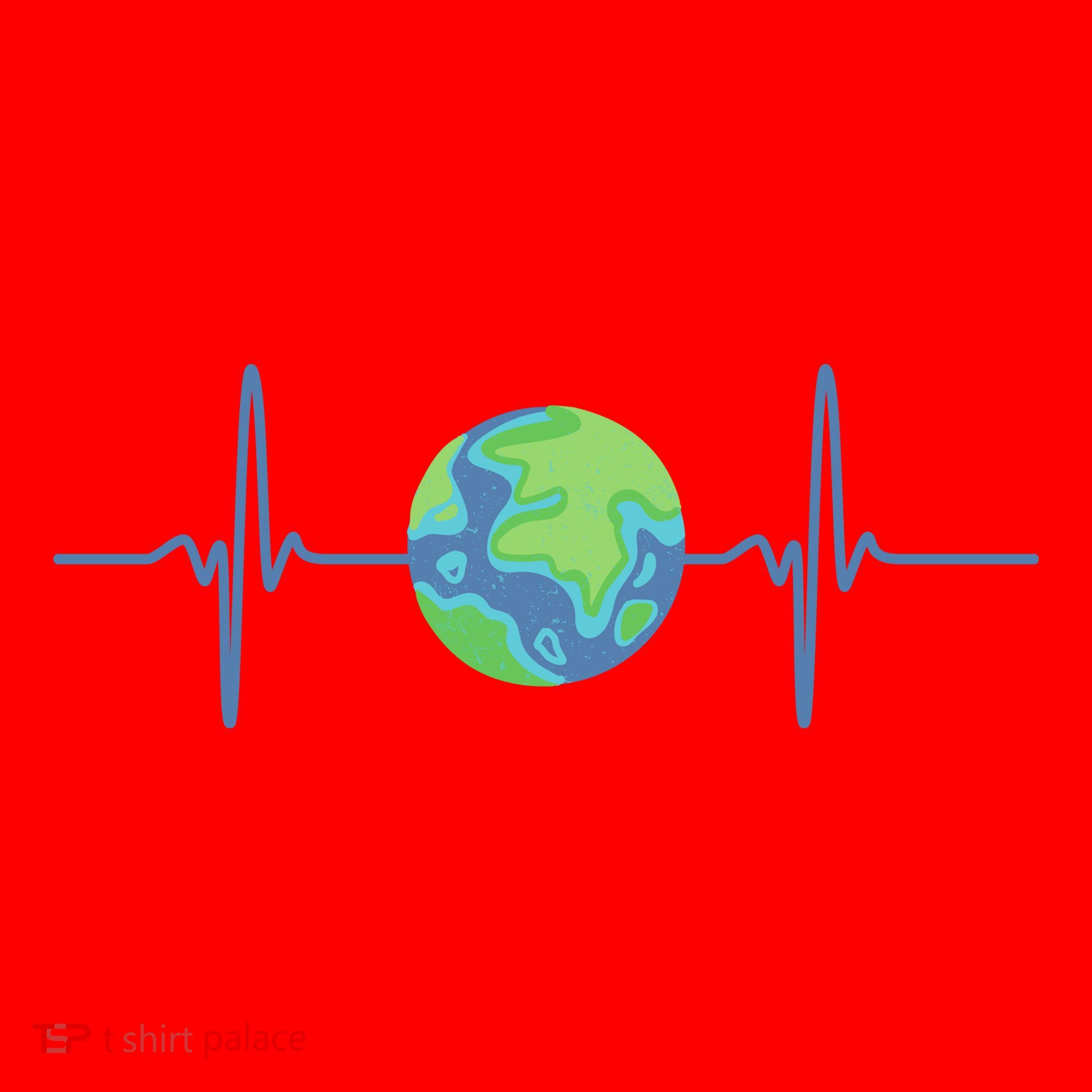 Earth Day Heartbeat Santa Hat