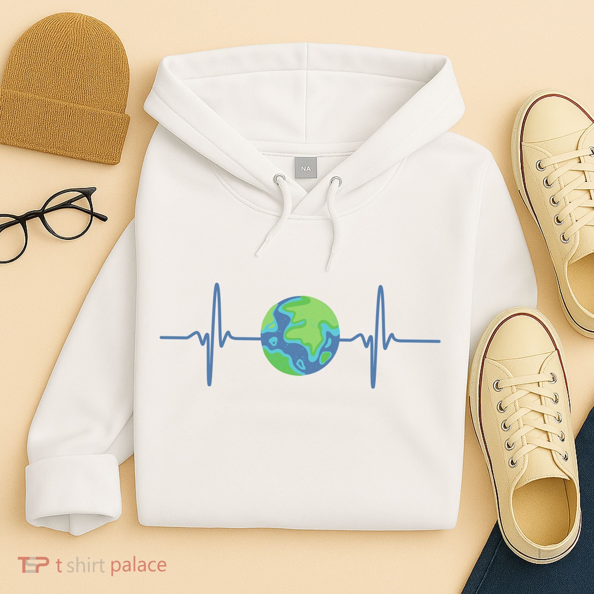 Earth Day Heartbeat Hoodie
