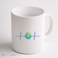 Earth Day Heartbeat Coffee Mug thumb 1