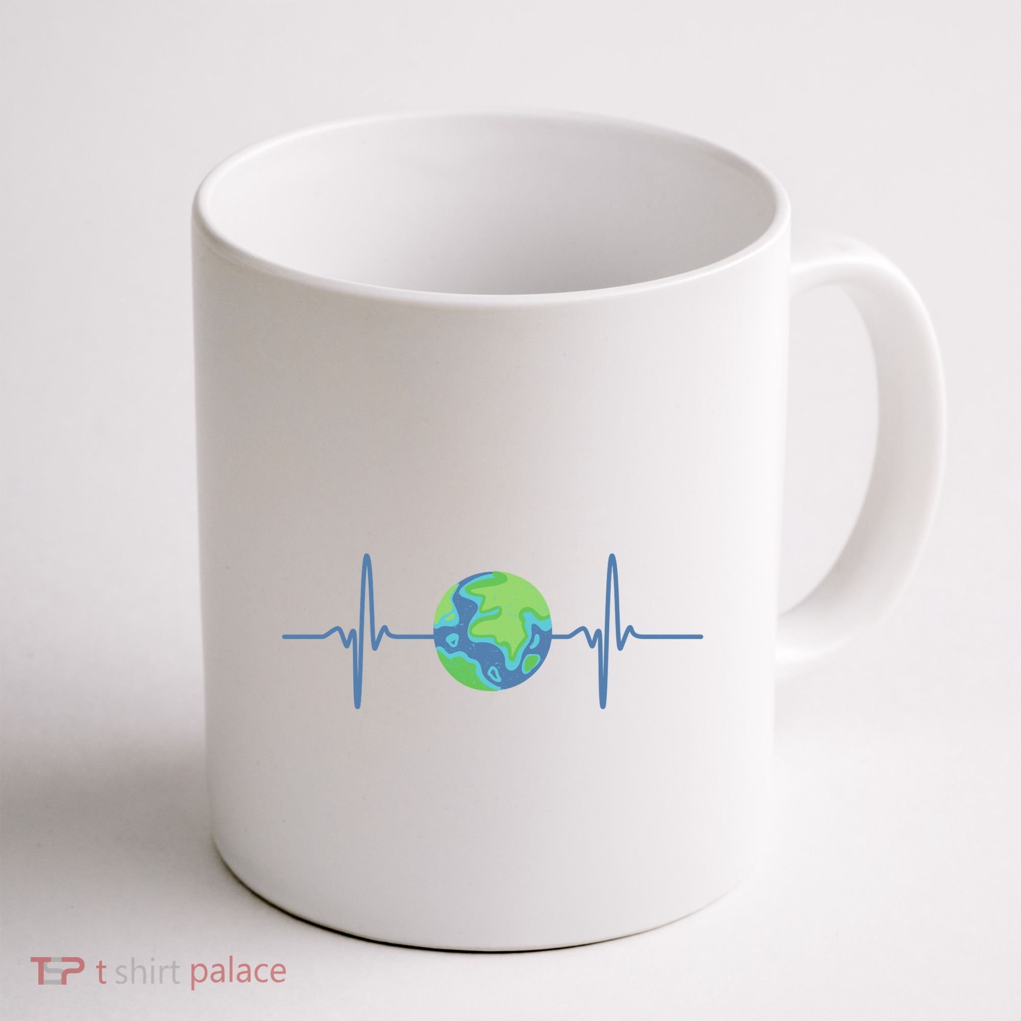 Earth Day Heartbeat Coffee Mug