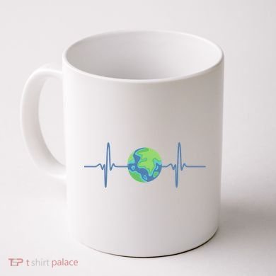 Earth Day Heartbeat Coffee Mug
