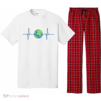 Earth Day Heartbeat Pajama Set