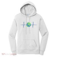 Earth Day Heartbeat Women's Hoodie thumb 0