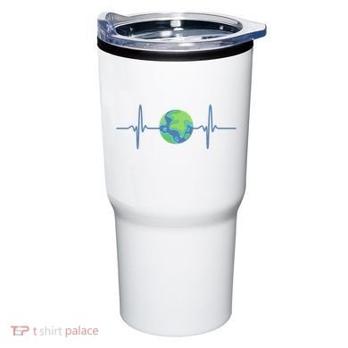 Earth Day Heartbeat Tumbler