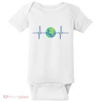 Earth Day Heartbeat Baby Bodysuit thumb 0