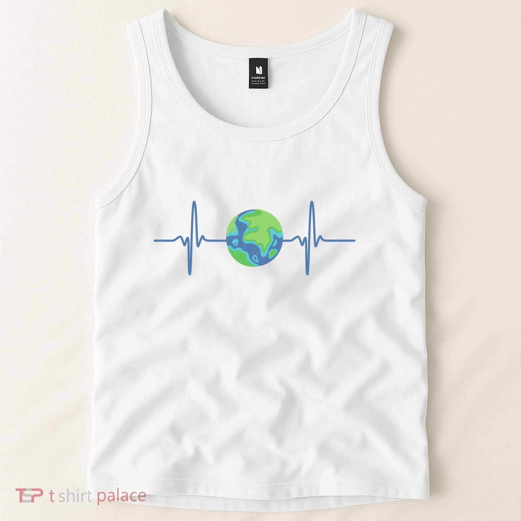 Earth Day Heartbeat Tank Top