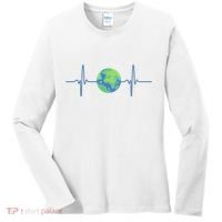 Earth Day Heartbeat Women's Long Sleeve Shirt thumb 0