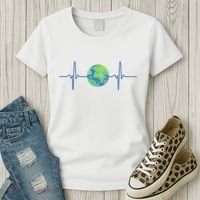 Earth Day Heartbeat Women's T-Shirt thumb 3