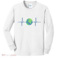 Earth Day Heartbeat Kids Long Sleeve Shirt thumb 0