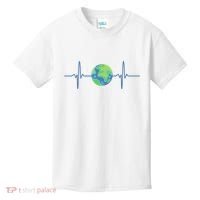 Earth Day Heartbeat Kids T-Shirt thumb 0
