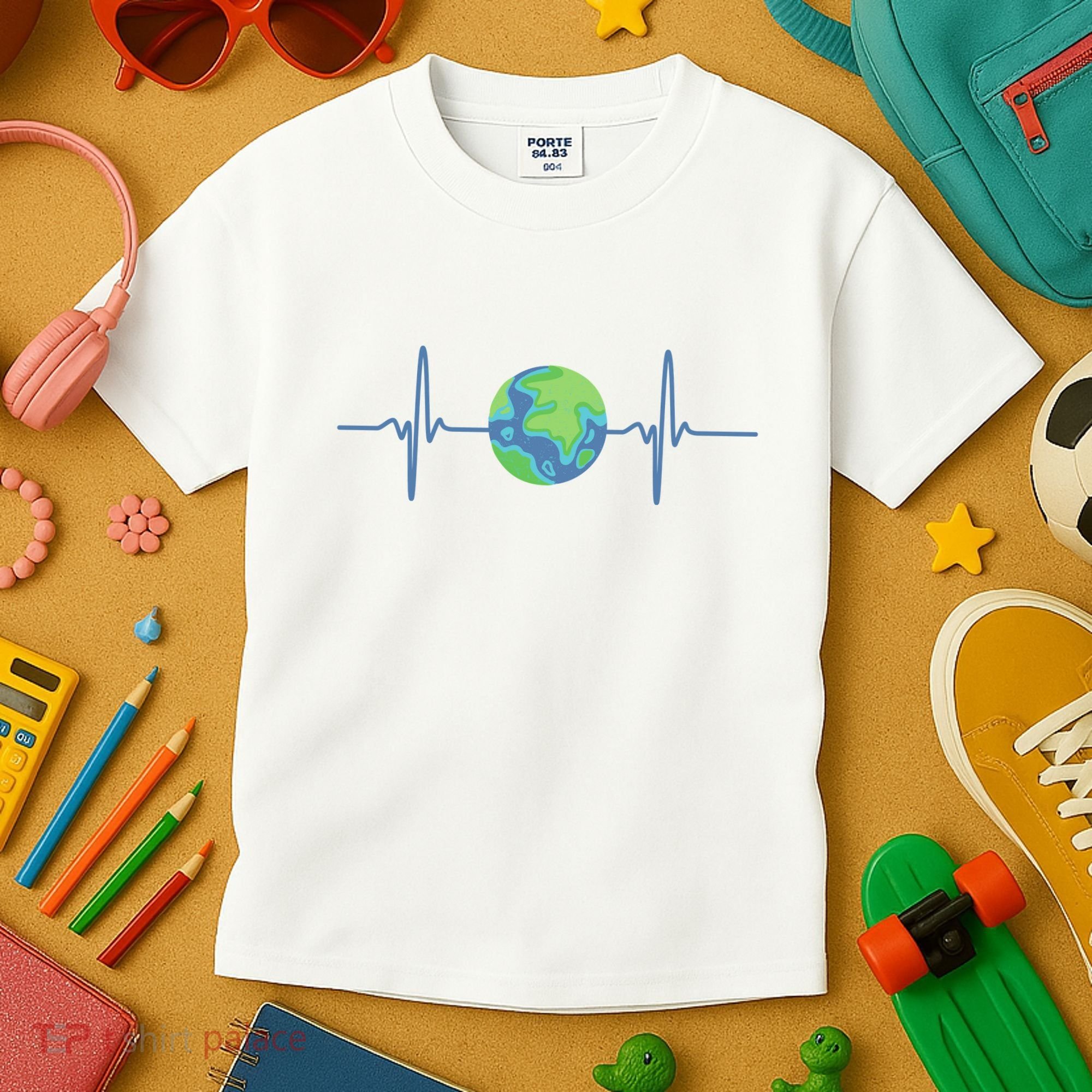 Earth Day Heartbeat Kids T-Shirt