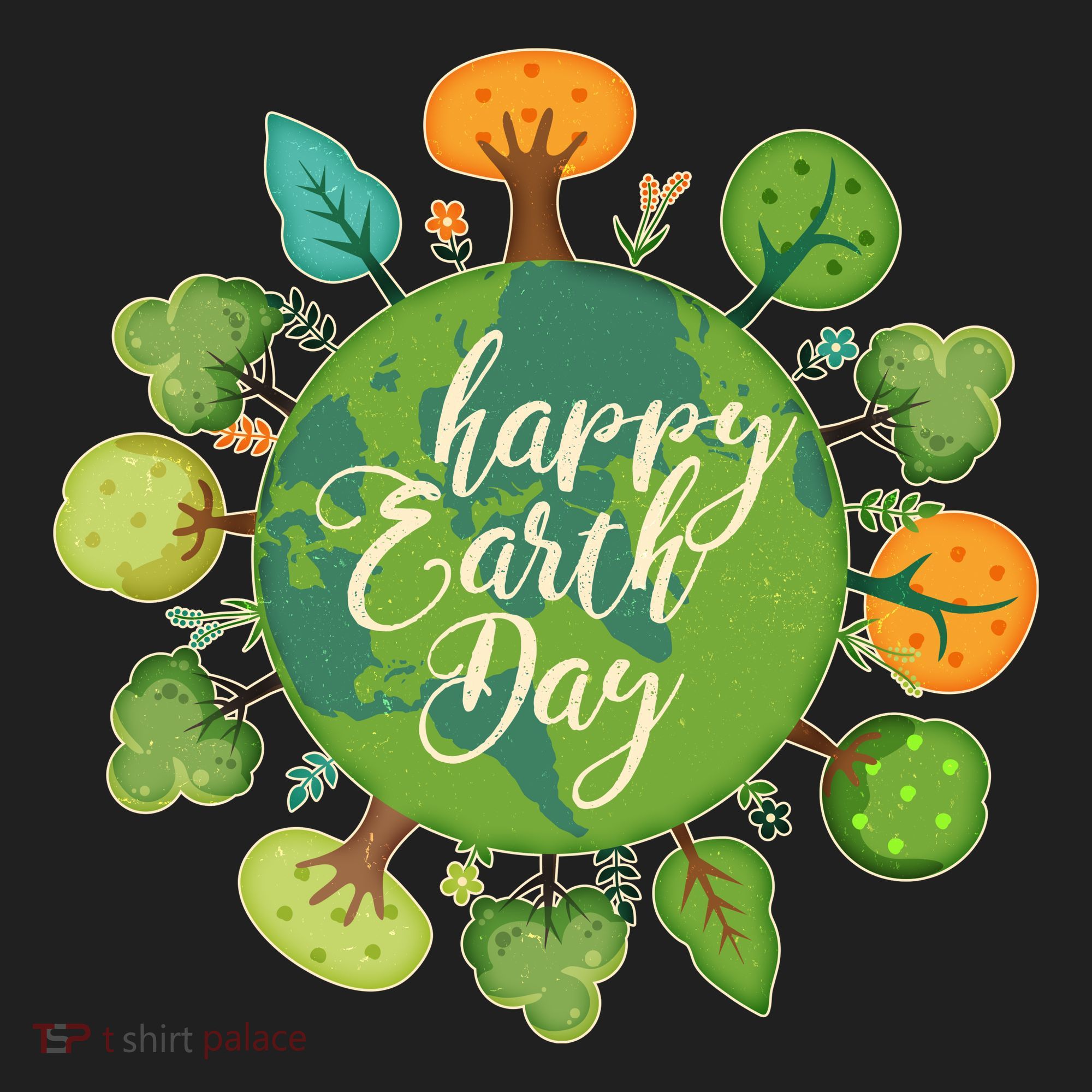 Earth Day Happy Earth Day Trees Women's Sweatshirt