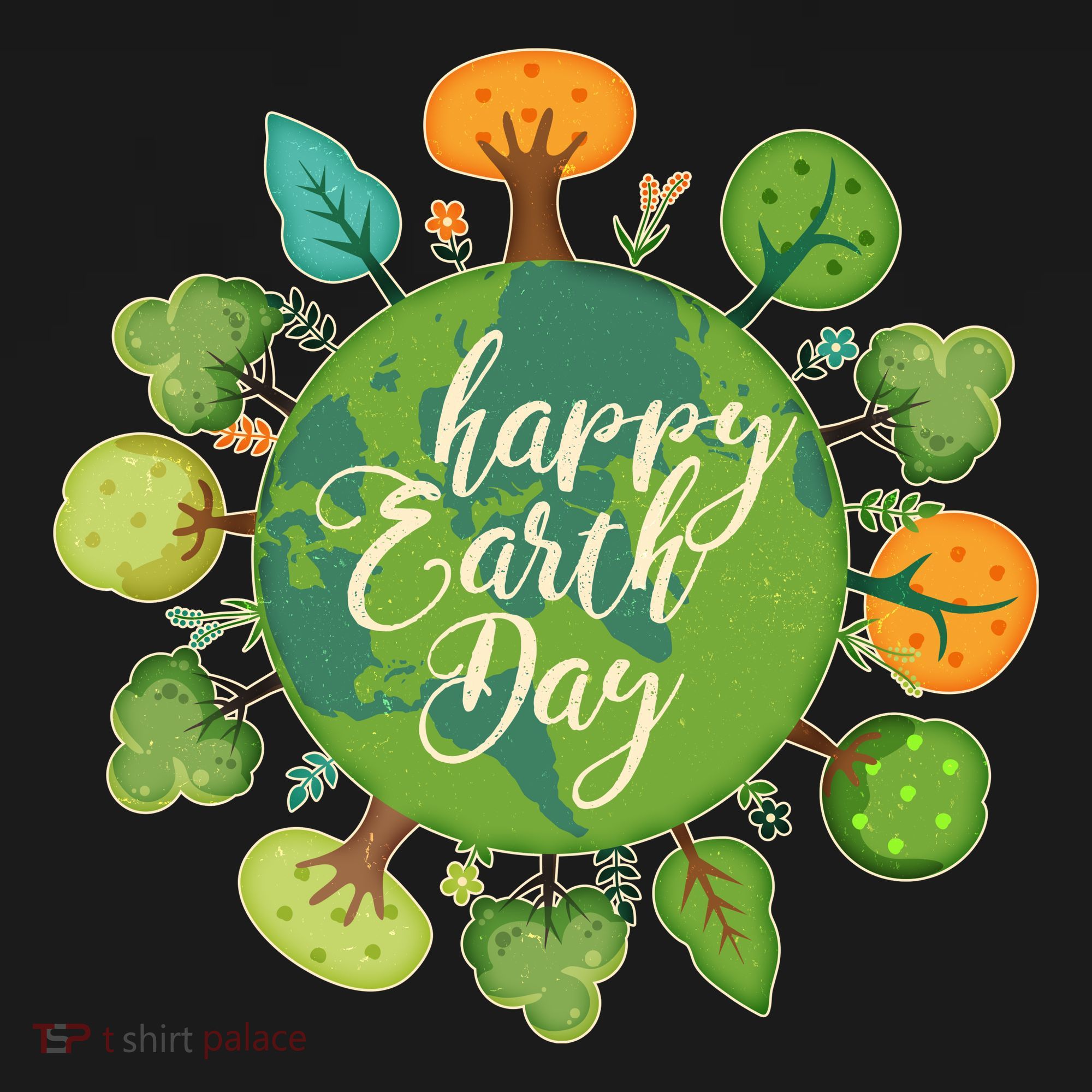 Earth Day Happy Earth Day Trees Hoodie