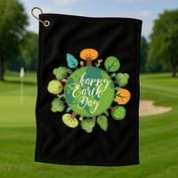 Earth Day Happy Earth Day Trees Golf Towel thumb 1