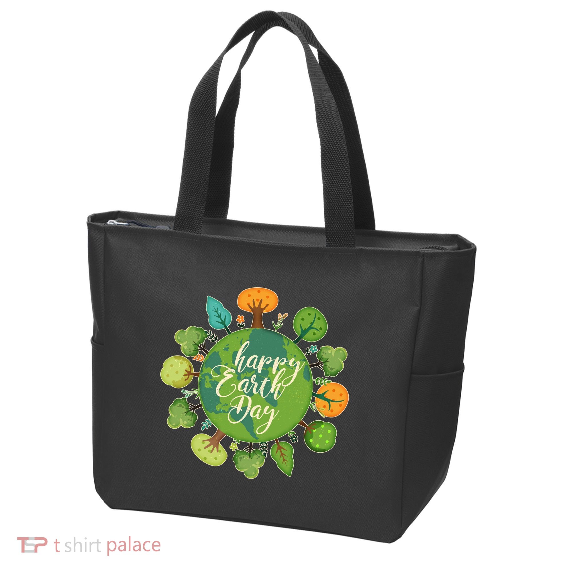 Earth Day Happy Earth Day Trees Tote Bag