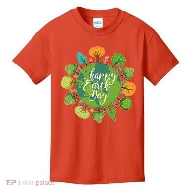 Earth Day Happy Earth Day Trees Kids T-Shirt