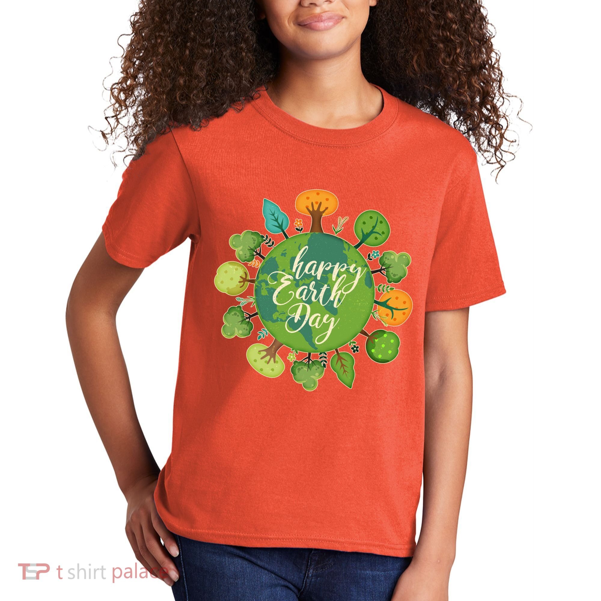 Earth Day Happy Earth Day Trees Kids T-Shirt