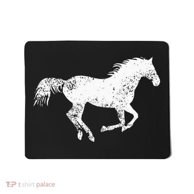 Equestrian Distressed Horse Print Vintage Horse Mousepad
