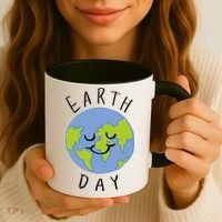 Earth Day Happy Planet Coffee Mug thumb 3