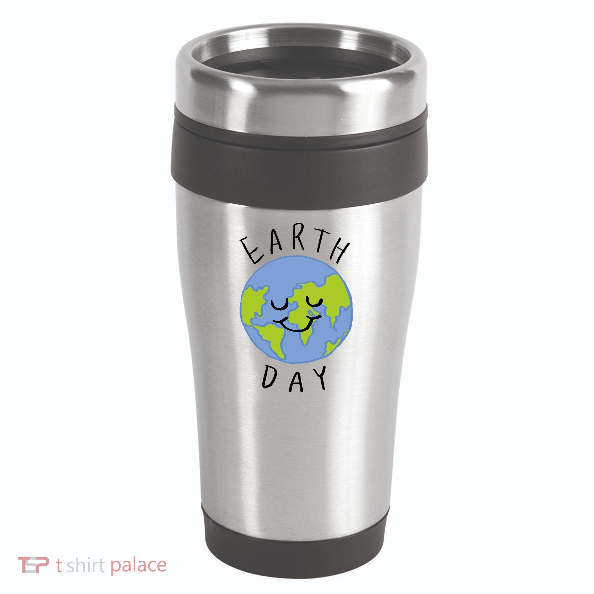 Earth Day Happy Planet 16oz Travel Tumbler