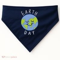 Earth Day Happy Planet USA-Made Doggie Bandana thumb 0