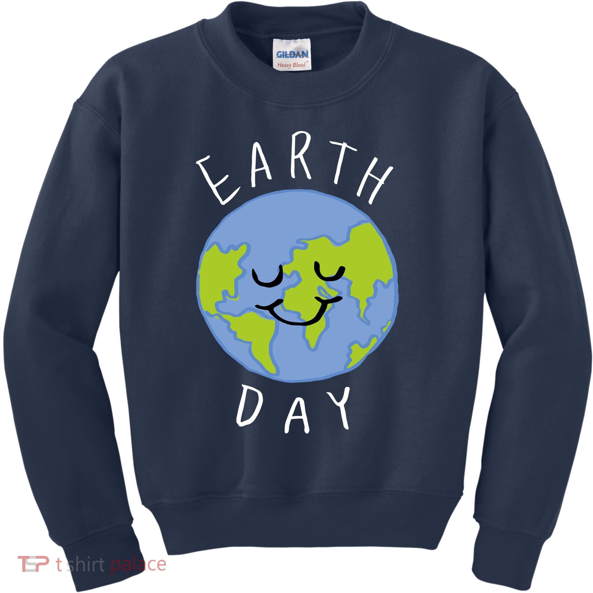 Earth Day Happy Planet Kids Sweatshirt