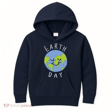 Earth Day Happy Planet Kids Hoodie