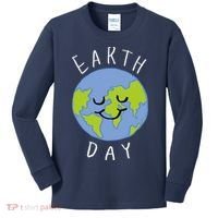 Earth Day Happy Planet Kids Long Sleeve Shirt thumb 0